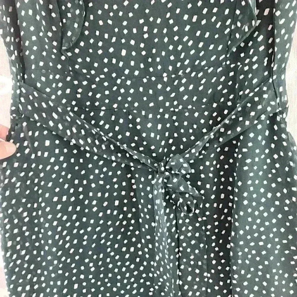 NWT Sm Wardrobe Ruffle Tied Waist Short Sleeve Chiffon Mini Dress M - Picture 4 of 9
